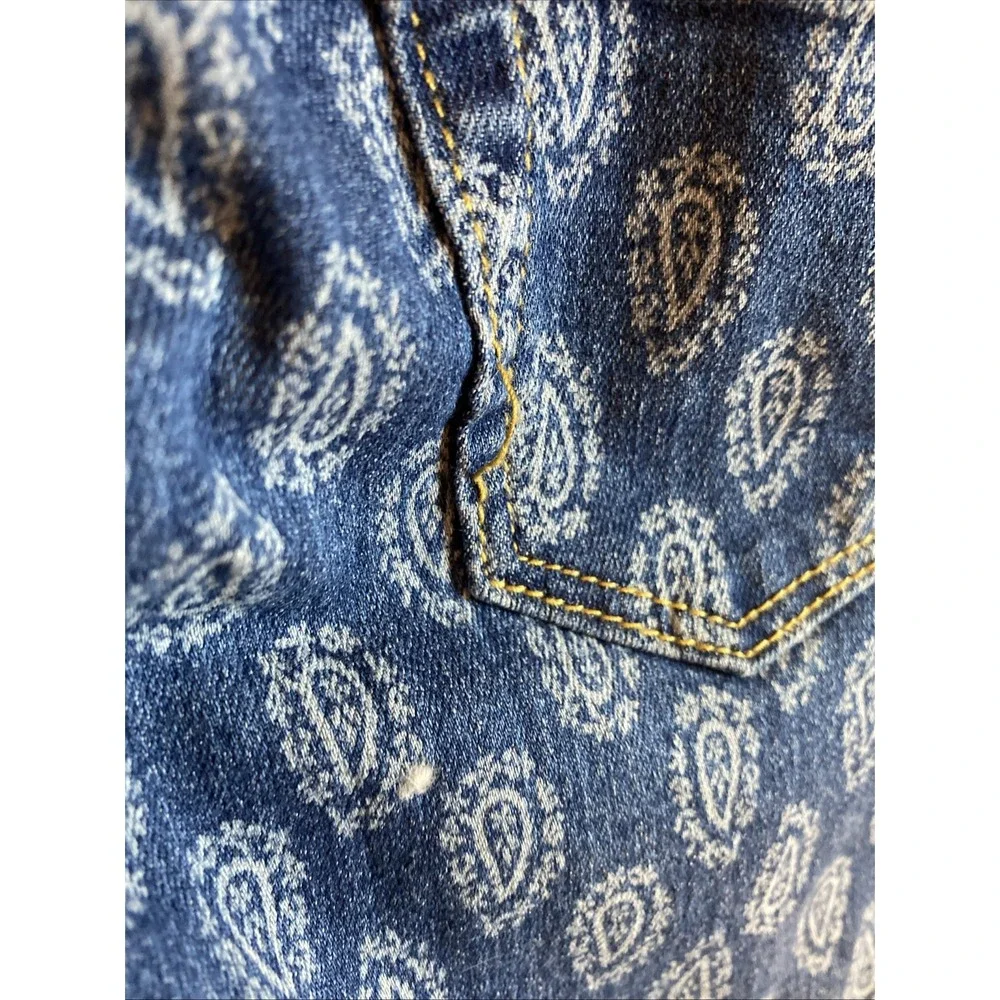 Gymboree Girls Blue Denim Bermuda Short Size 6 2017 Tag Paisley‎